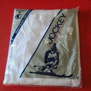 Vintage 80s Jockey Long Sleeve Shirt medium Weight
